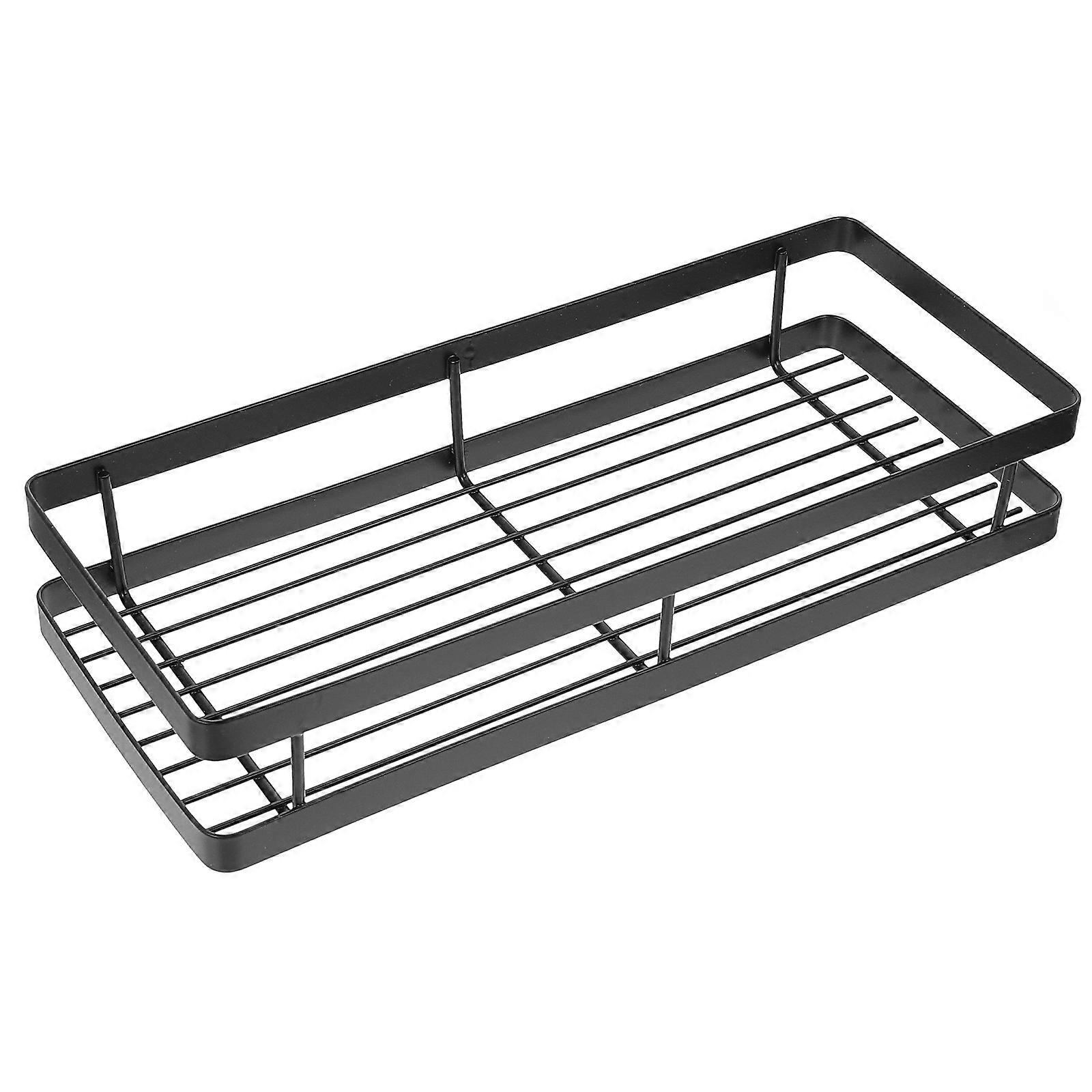 Rectangular Bathroom Storage Rack For Stand And Toothbrushes With Easy Installation 1 Set