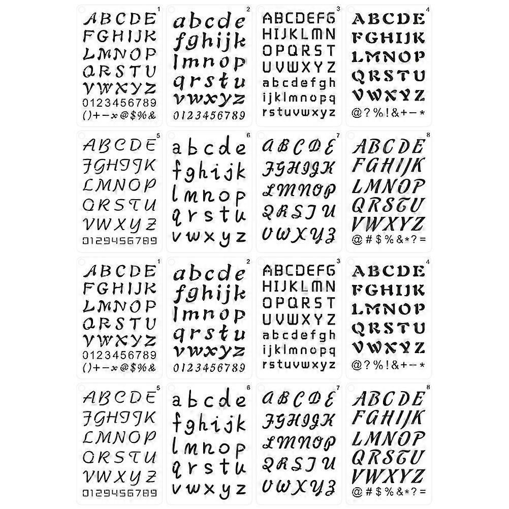 Letter Stencils Templates Alphabet Stencils for Painting Use 24 Sheets