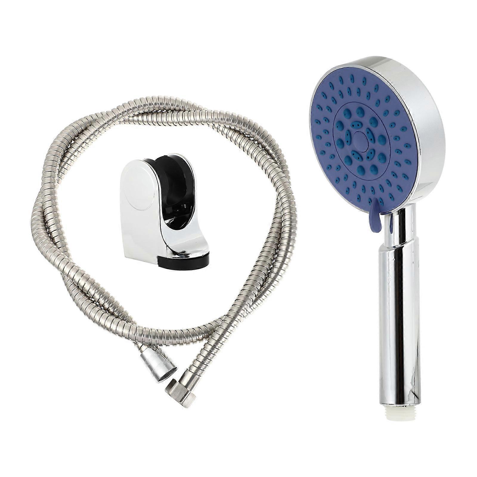 Silver Shower Head for Home Bathroom 1Set Handheld Rainfall Sprayer