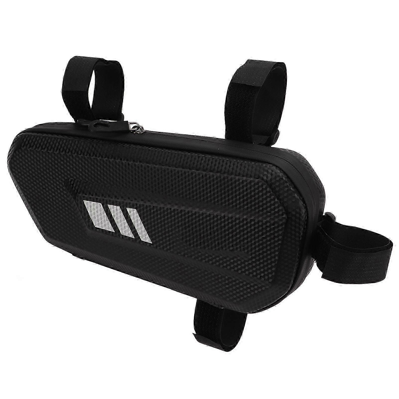 حقيبة سرج للدراجات النارية حقيبة معلقة جانبية صلبة من جلد بو لإطار الرف الأيسر الأسود)