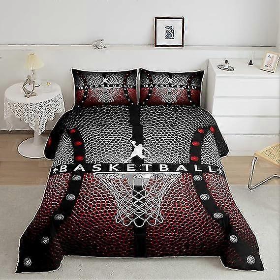 2025 Basket Gmaing Basketram Mikrofiber Sängkläder Påslakan Set 1 Påslakan Och 1/2 Pillowshams