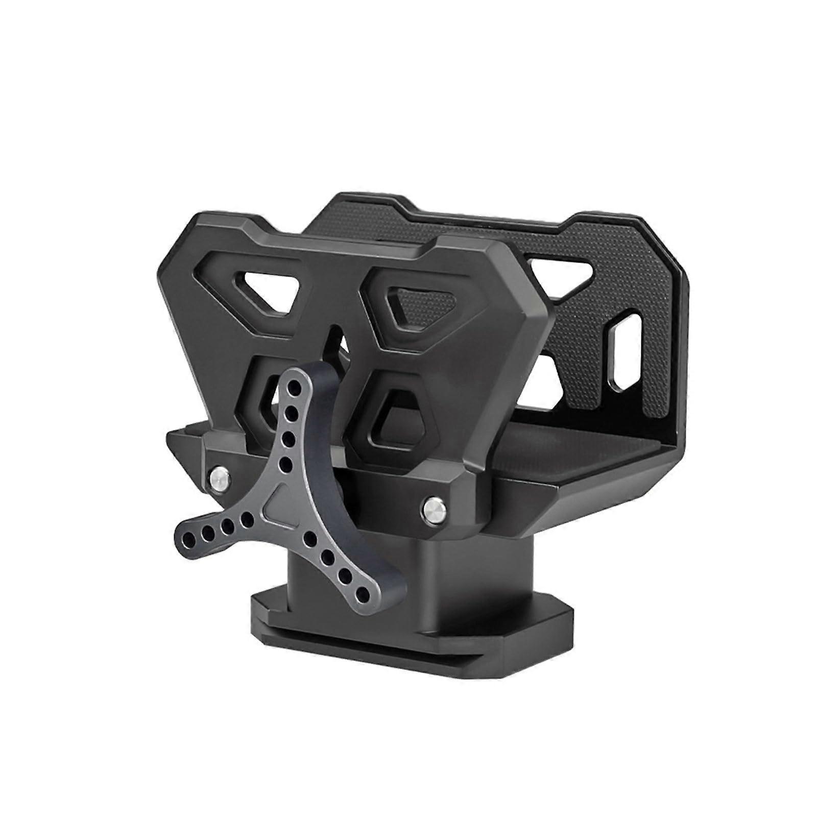 Aluminum Alloy Tripod Vise Mount Clamp for Outdoor Hunting with 3/8 Inch Thread, Adjustable Height, Lightweight Design