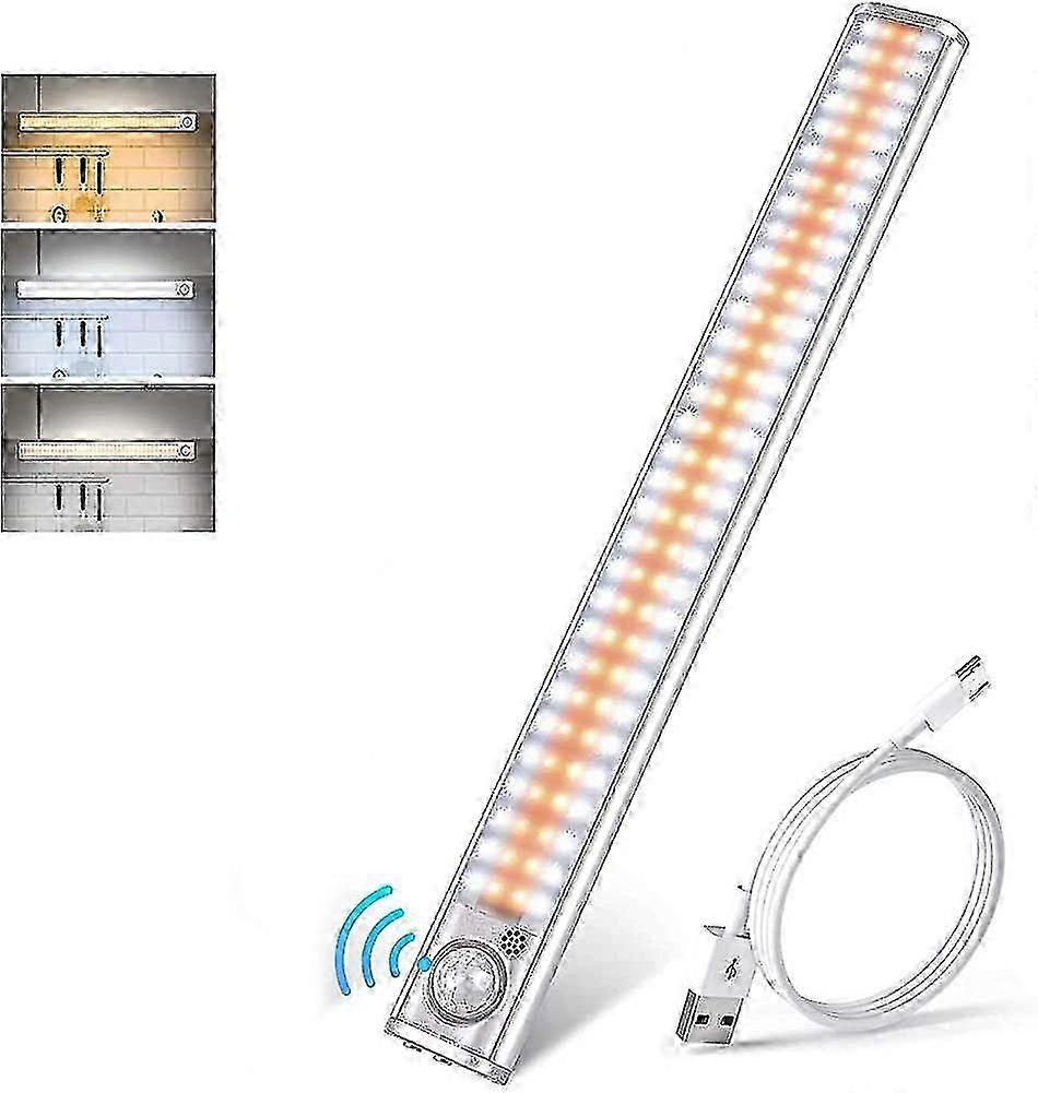 Led Under Cabinet Light Kitchen, 160 Leds 40cm Ultra Thin Dimmable Rechargeable
