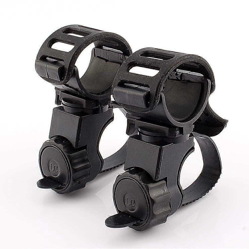 Flashlight Holder, LED Light Holder Clip, Large Diameter, Rubber Pad, 360 Degree Head Base for Different Viewing Positions