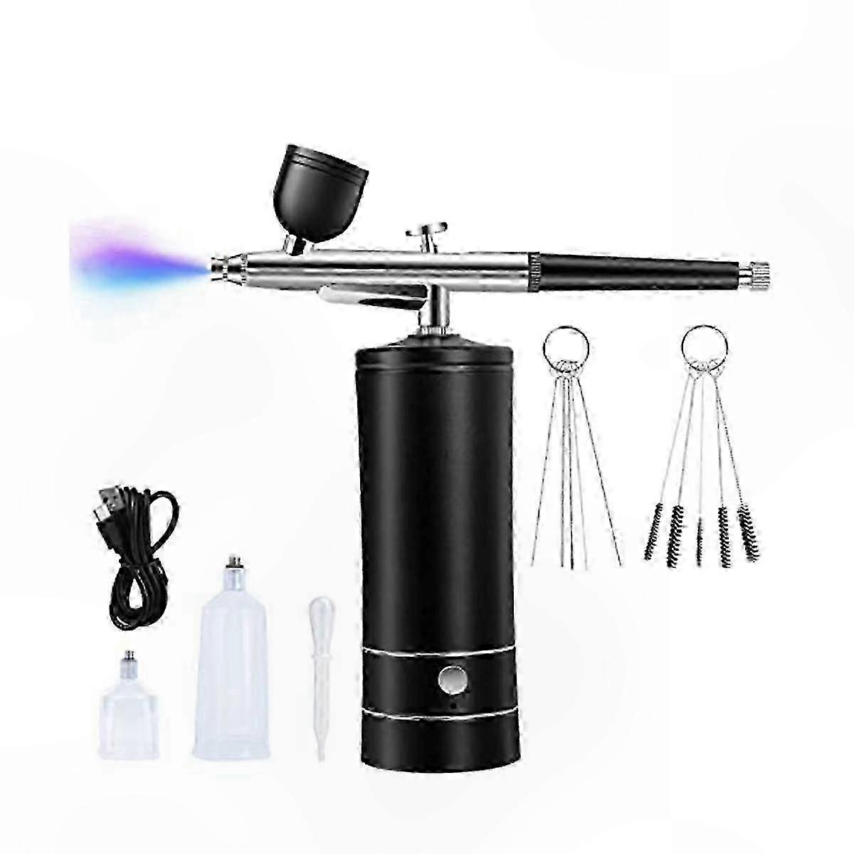 Cordless Rechargeable Airbrush System, 30PSI Portable Handheld Compressor Kit with High Pressure Performance