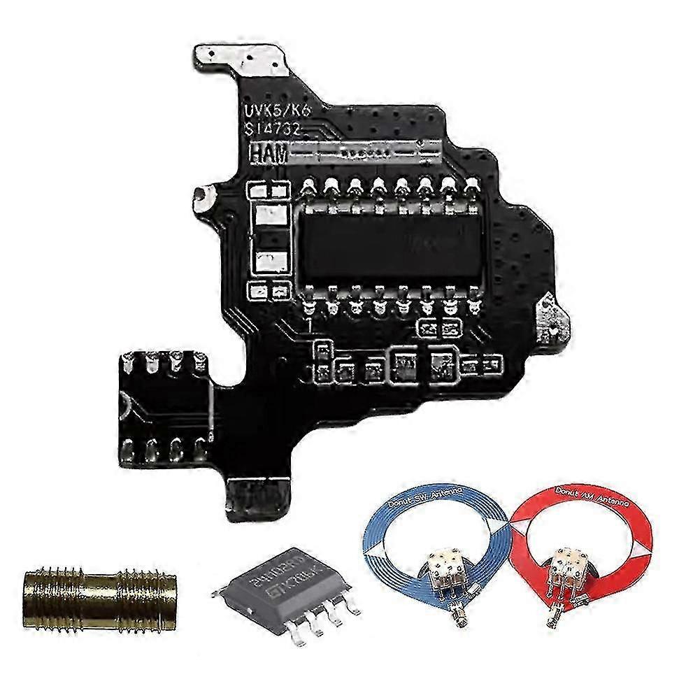 For K5/k6 Si4732 Module+2xdonut Antenna+2m Expansion Chip Shortwave Radio Module Intercom Modification Module