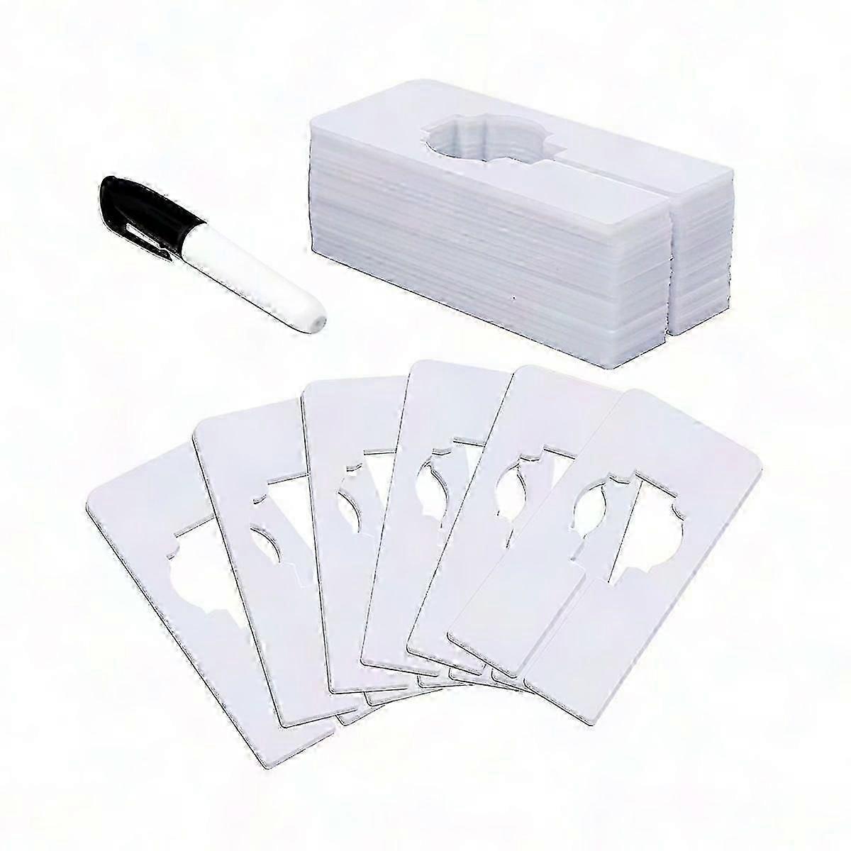 衣類を吊るすための40白いクローゼット仕切り-ラック用の長方形の衣類サイズ仕切り