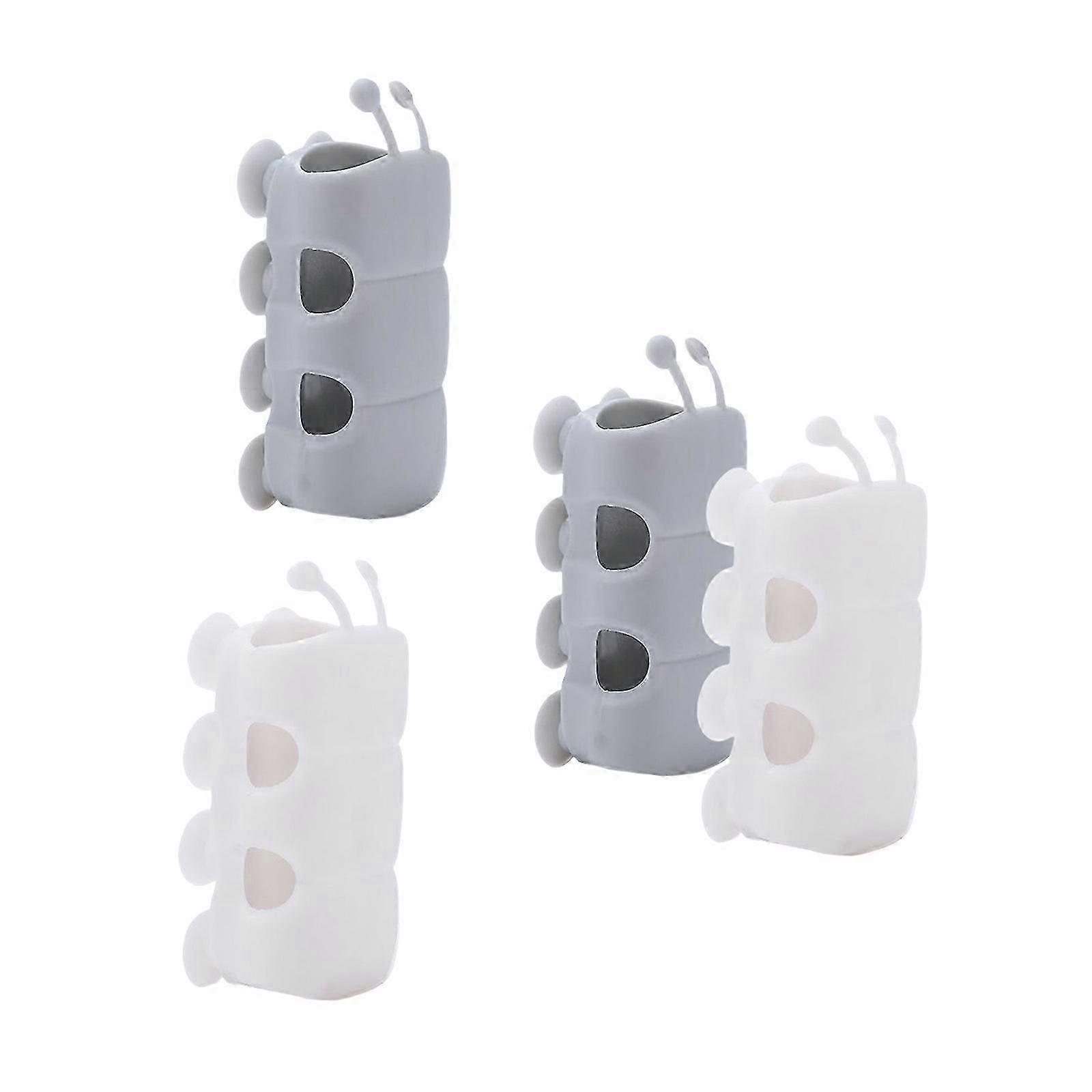 4Pcs Removable Silicone Shower Head Holder Suction Cup Shower Bracket Wall