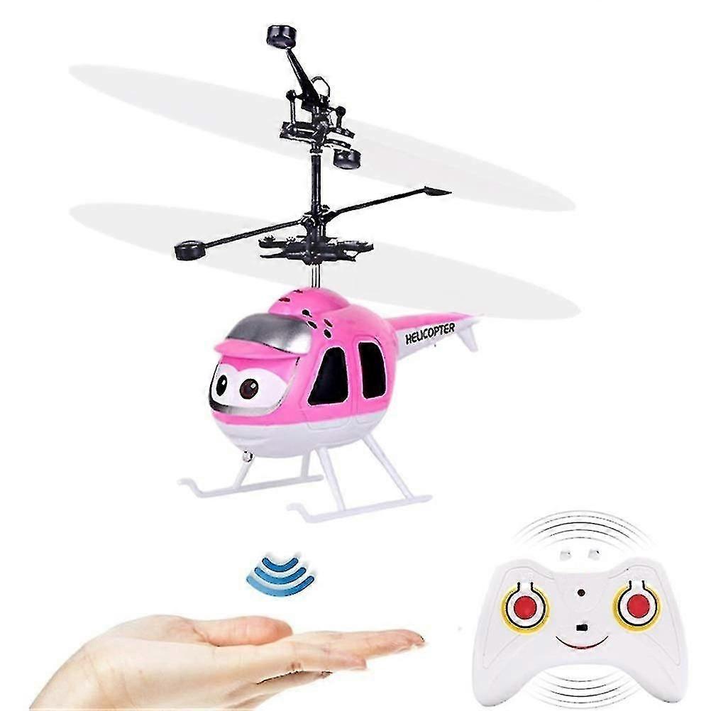 Jouet volant à détection intelligente avec télécommande à lumière LED Hélicoptère