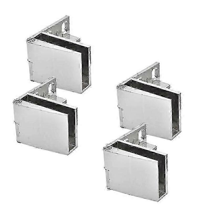 4 Pack Zinc Alloy Glass Door Hinges