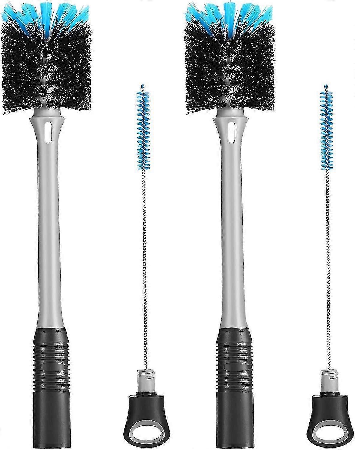 H2-in-1 Bottle Brush With Straw Brush. Long Handle Water Bottle Scrubbing Brush