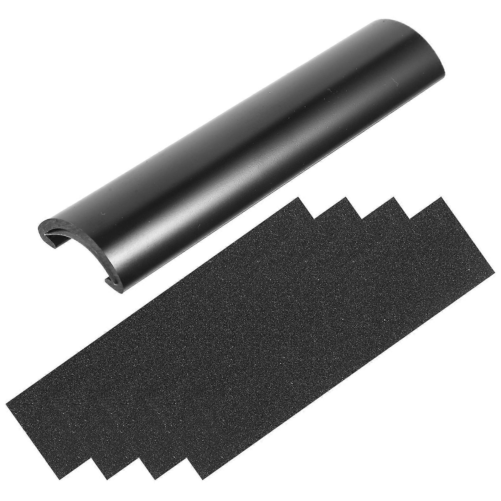 Billiard Pool Cue Tip Sander Plastic Burnisher for Adults Billiard Games Black Repairing 1Set