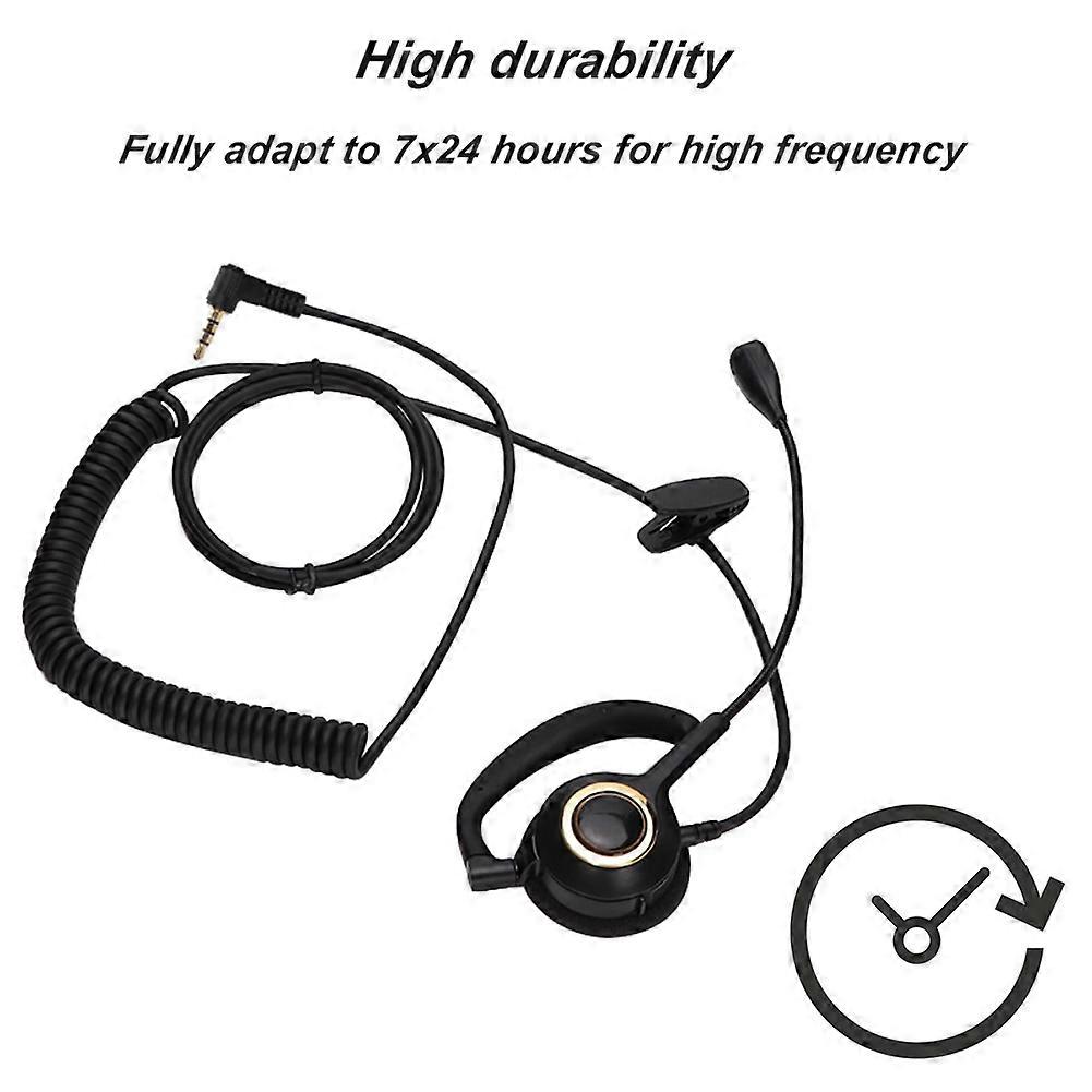 Call Center Headset with Mic Rear Mounted Noise Canceling Customer Service Headset 3.5mm