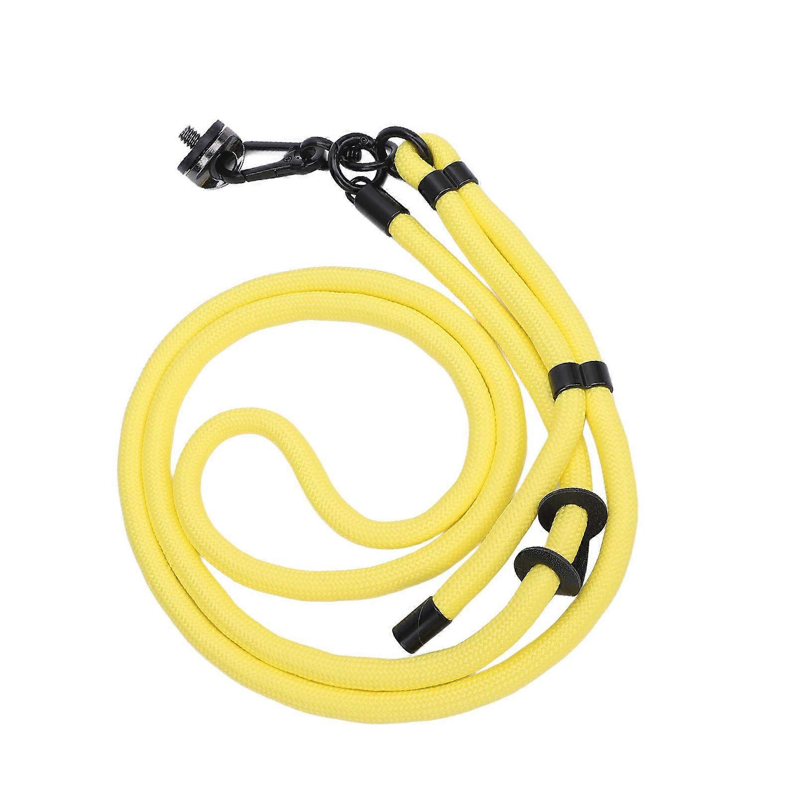 Adjustable Yellow Action Camera Lanyard 49-85cm Quick Release