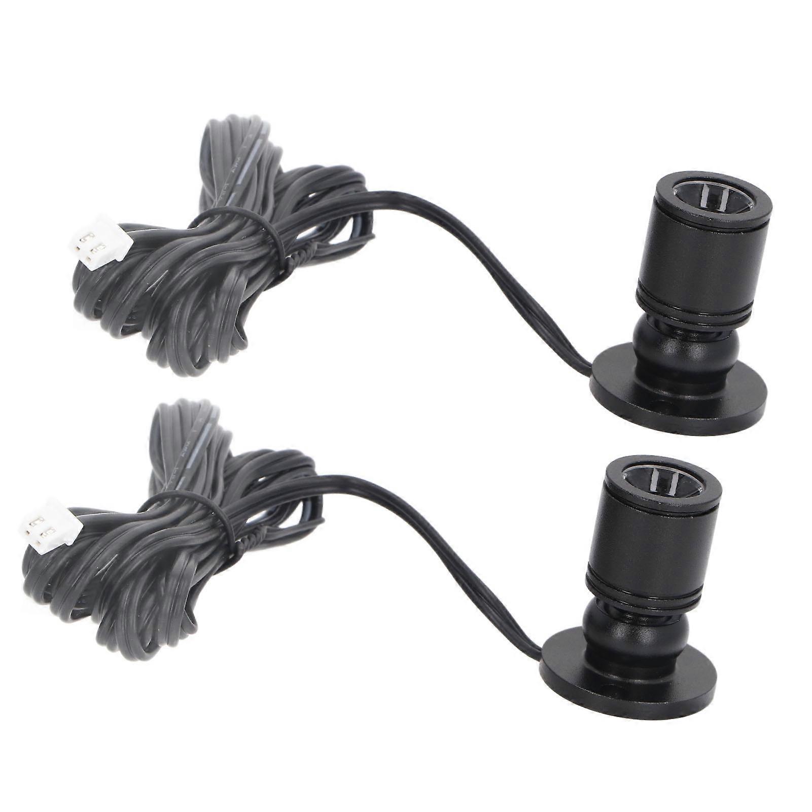 Dimmable 5V USB Mini LED Spotlight 20mm Black with 2m Cable