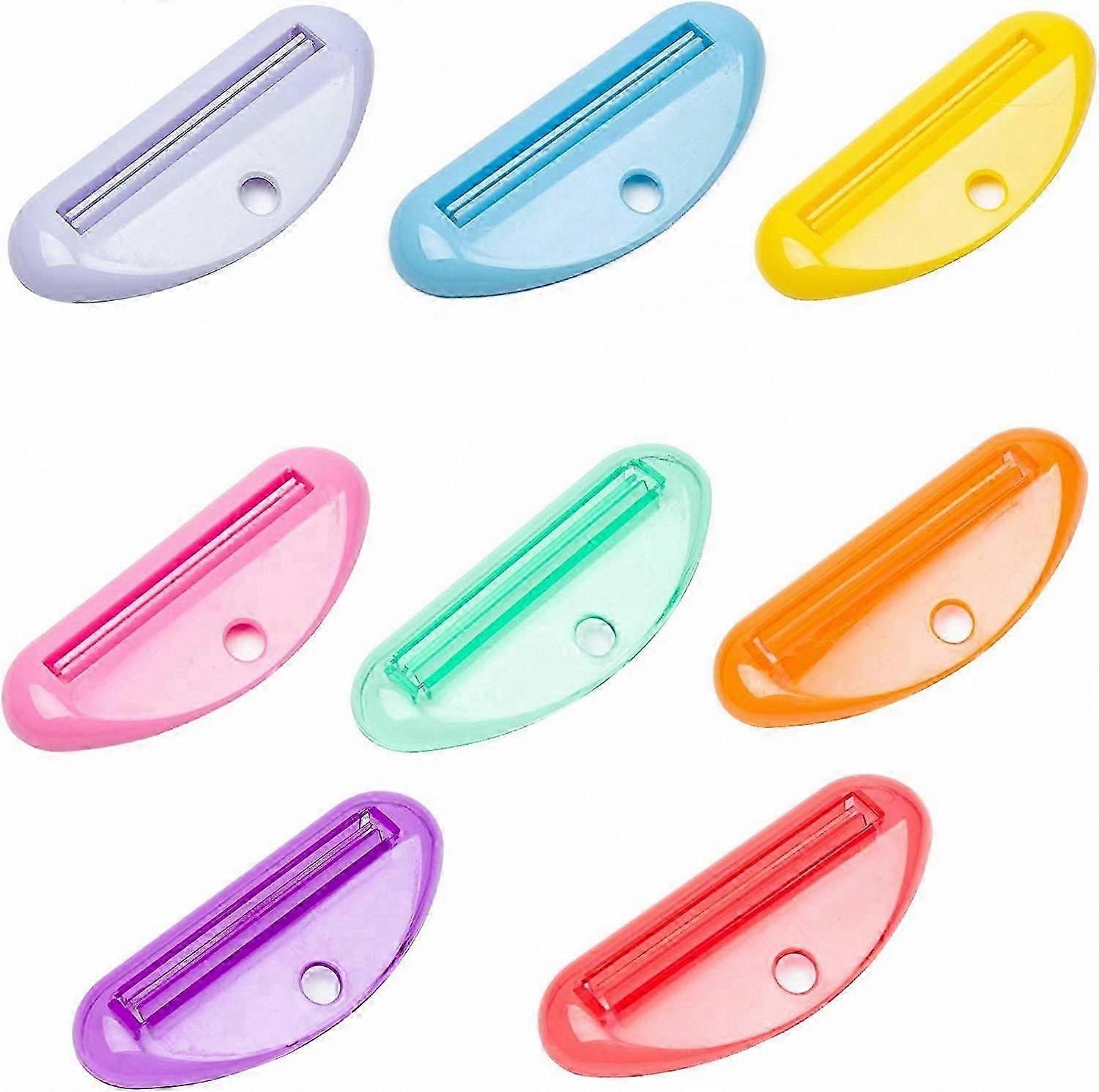 8-Piece Tube Squeezer Set for Toothpaste and Creams, Plastic Dispenser Clips for Efficient Use