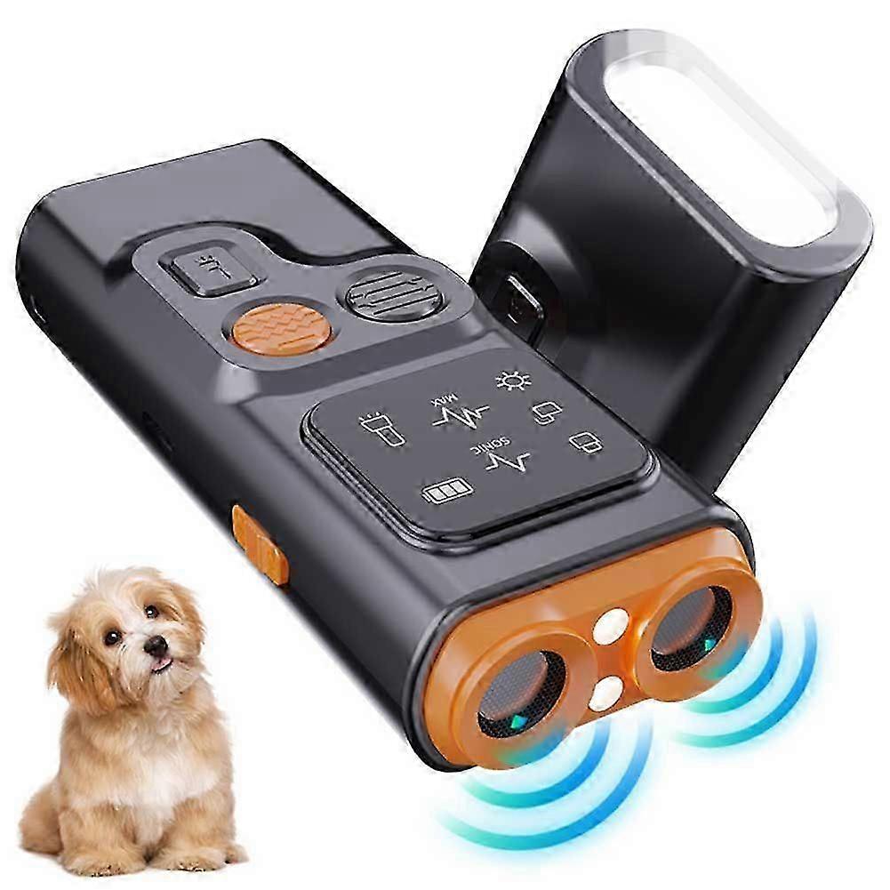 Bark Guard Anti-Barking Device for Dogs, Ultrasonic Bark Deterrent Device with LED Flashlight, No Shock, Safe Dog Training Aid & Behavior Control