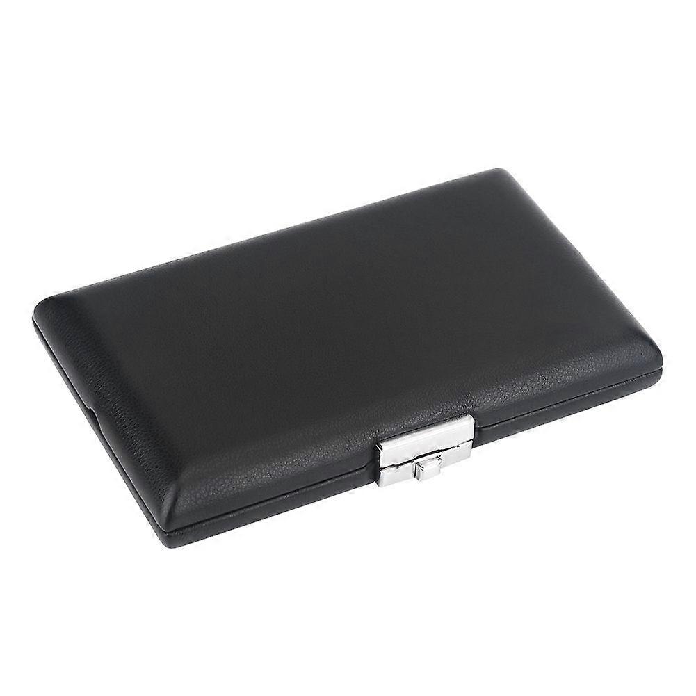 PU Leather Cover Black Bassoon Reed Container Box Case with Slots for 6pcs Reeds