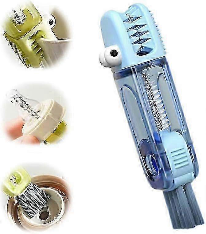 4-in-1 Silicone Cup Cleaning Brush Set - For Tight Spaces, Baby Bottles & Travel Mugs - Portable & Ergonomic Design
