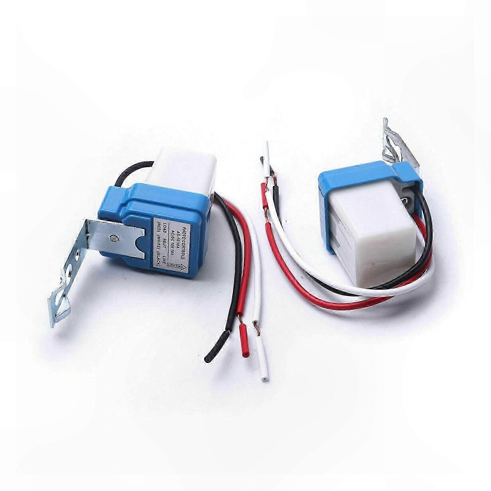 Automatic Dusk to Dawn Light Sensor Switch for Outdoor and Solar Lighting, 12V/24V Photoelectric Control