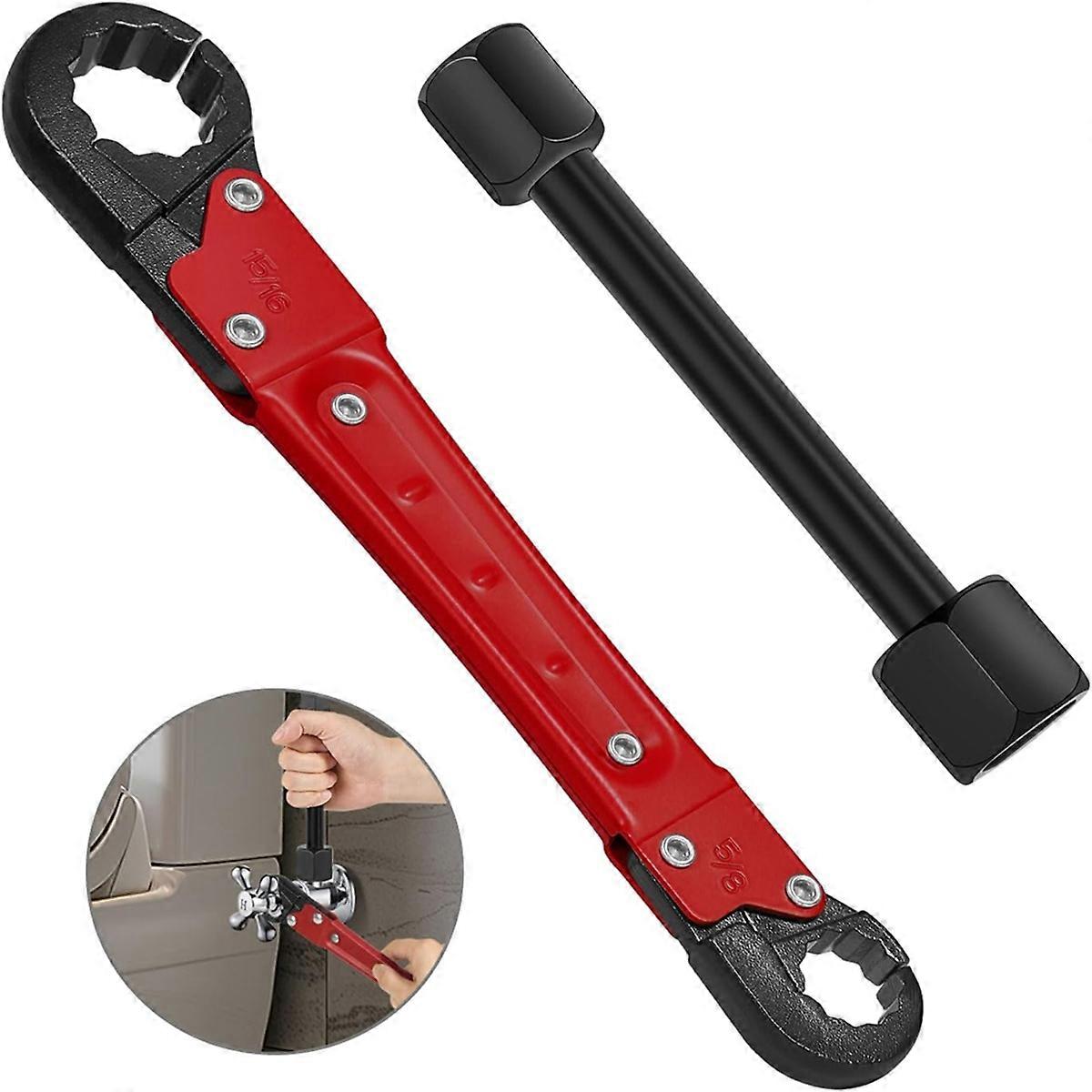 Plumbing Tools, Useful Angle Wrench Set, Makes Plumbing Jobs Easier