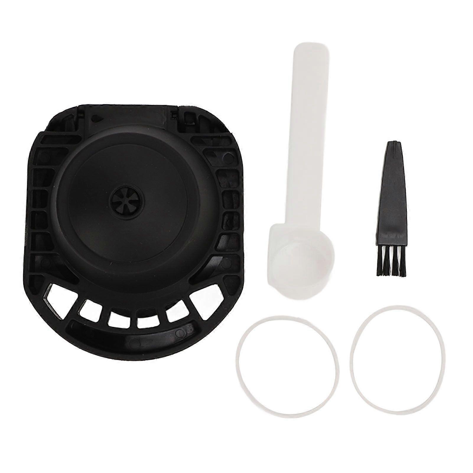 Reusable Capsule Adapter PP Plastic Refillable Coffee Machine Capsule Converter with Spoon and Brush