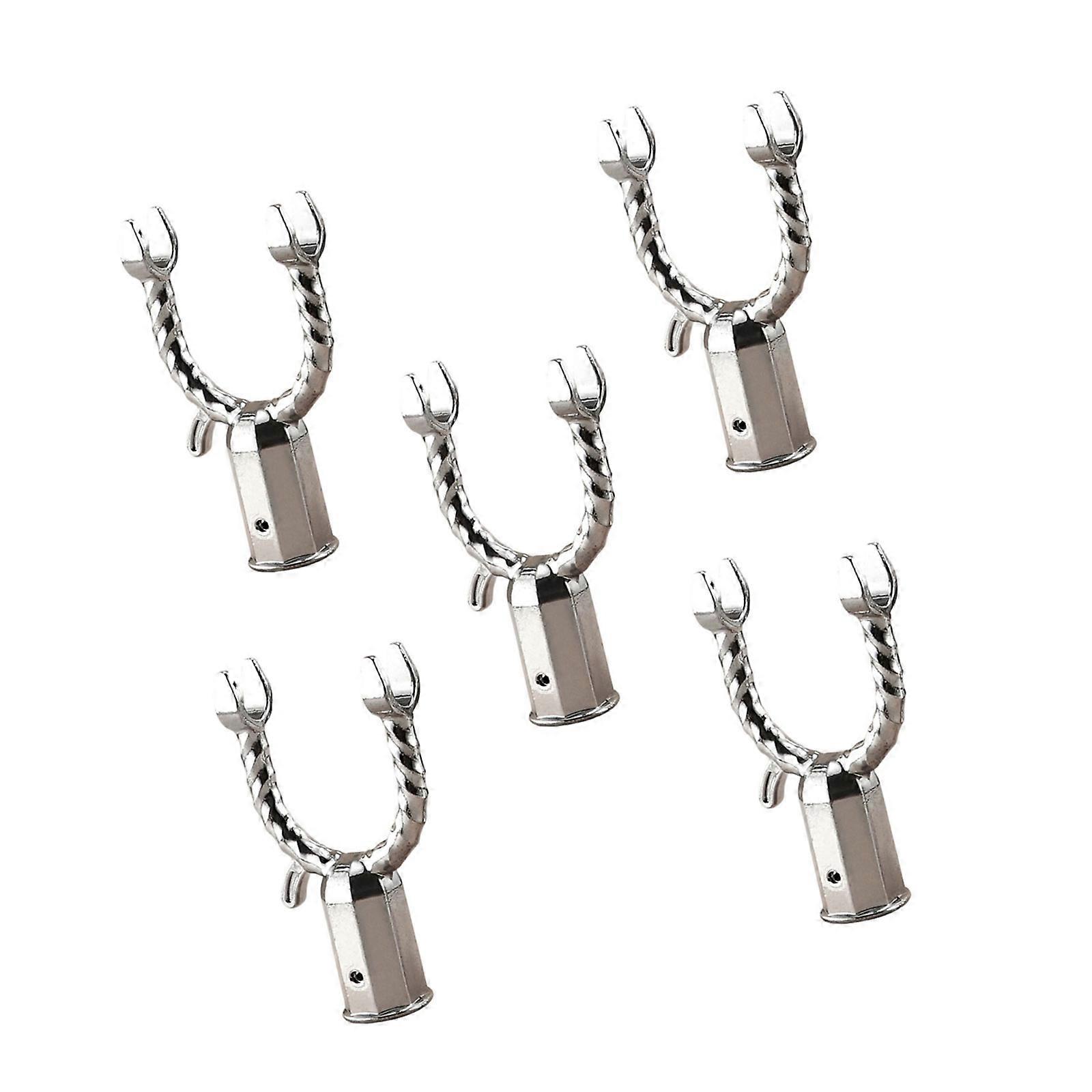 Corrosion Resistant Aluminum Alloy Garment Fork Head Thickened 19mm Structure Secure Threaded Mounting Solution Multicolor