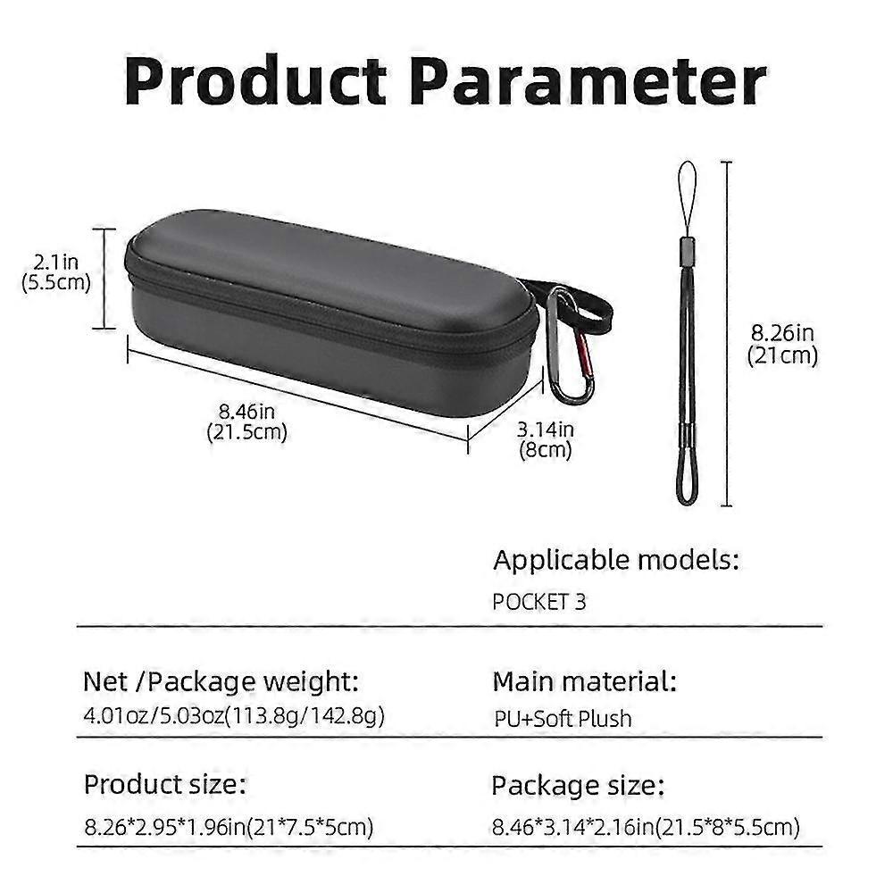 Portable Case For 3 Camera Handheld Gimbal Handle Storage Bag Shock...