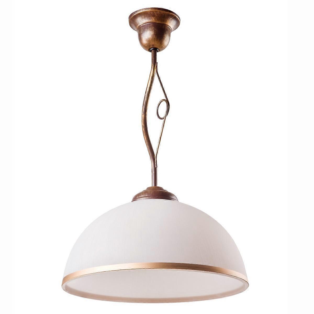 Lampada a Sospensione Retro', Marrone, Acciaio, 32,5x32,5x45 cm