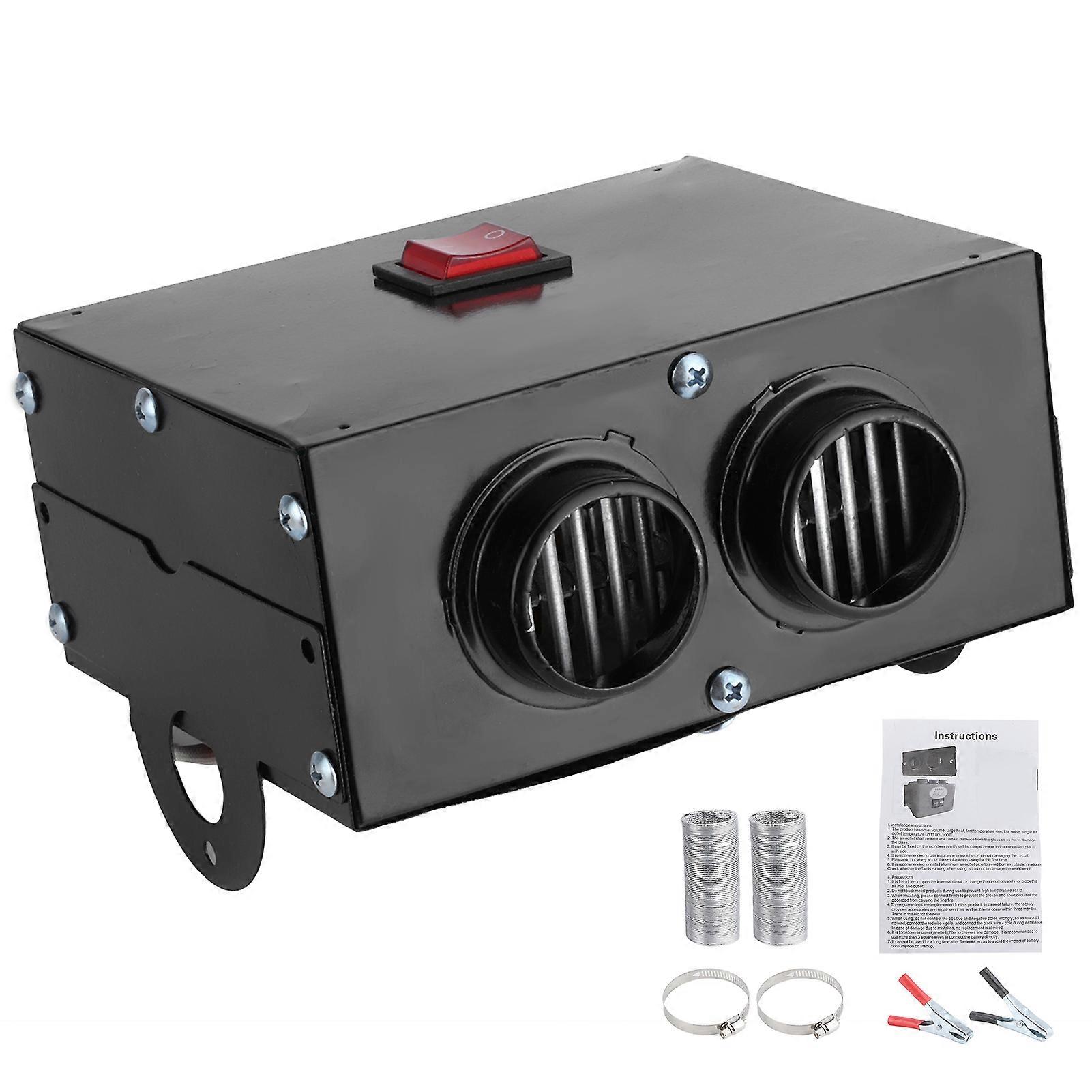 12V 400W-600W Heater 2 Hole Winter Rapid Heating Windscreen Frost Removing Low Noise