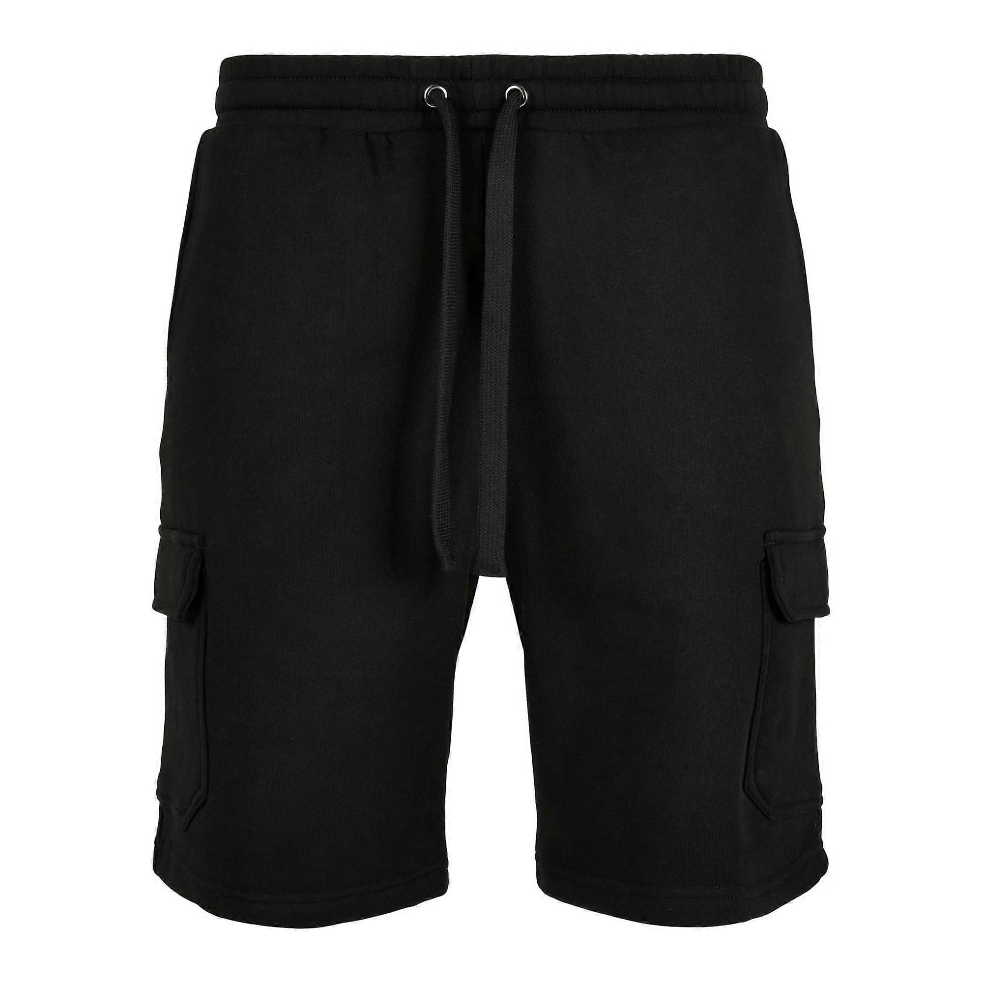 Urban Classics Hommes Organic Cargo Pocket Sweat Shorts Noir XXL