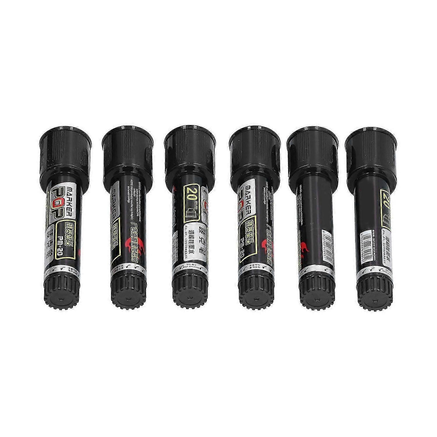 2025 Latest Model 6Pcs Permanent Markers Convenient Safe Waterproof Vivid