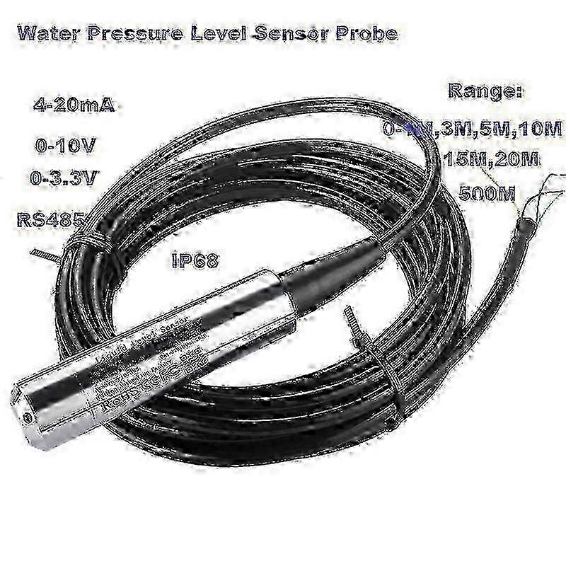 0-10V utgang hydrostatisk sensor for 0-15M vannstandsmåling