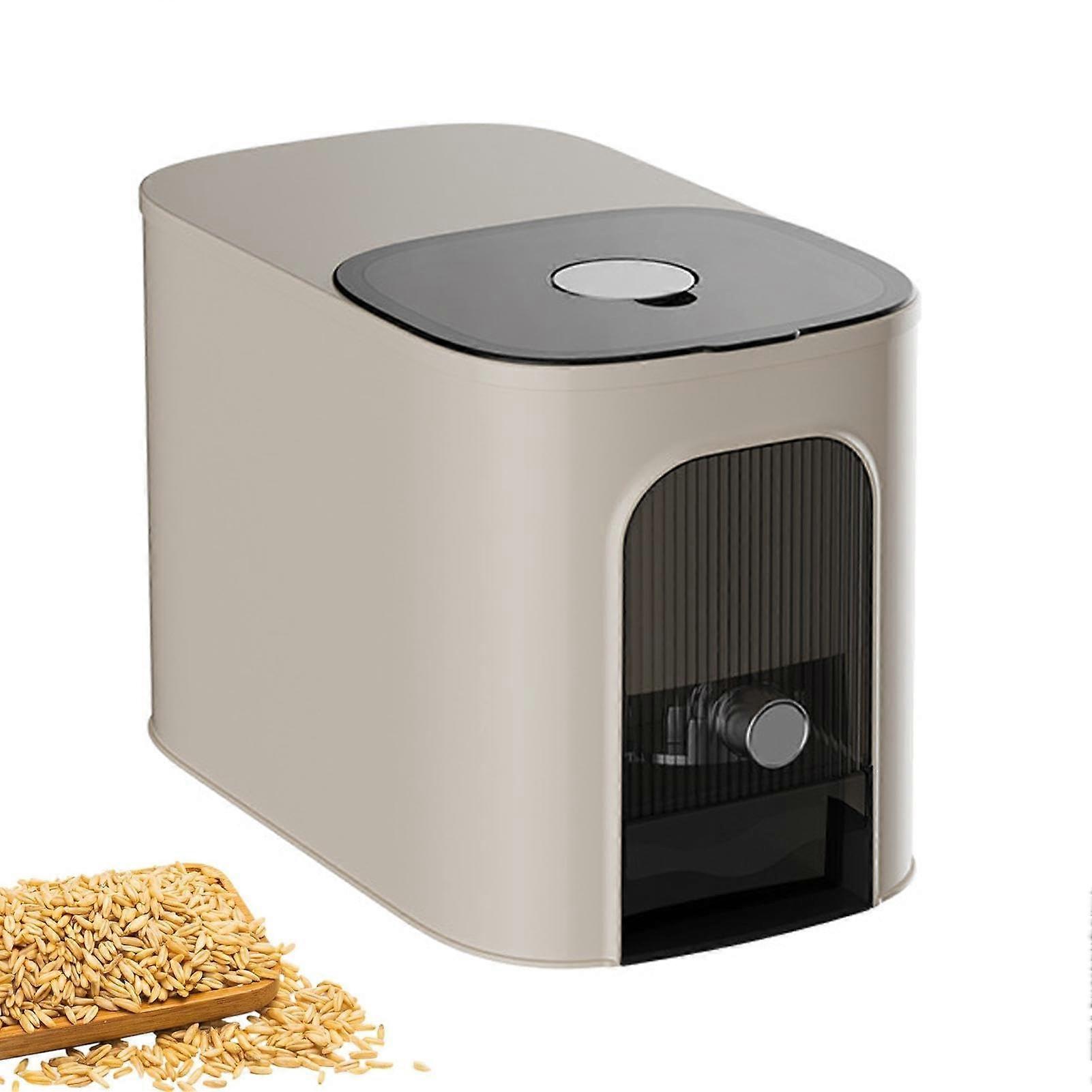 Rice Rack Dispenser Airtight Silicone Rice Storage Bucket, Large Grain Dispenser For Corn Soy Flakes Creamy