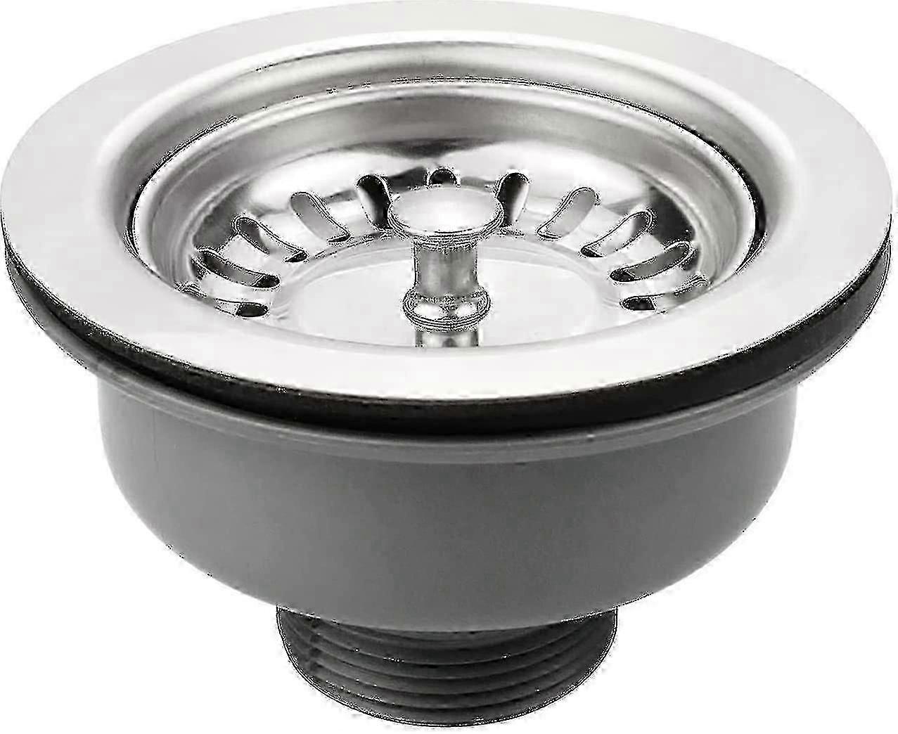 Durable Kitchen Sink Accessory 114mm Steel Basket Strainer