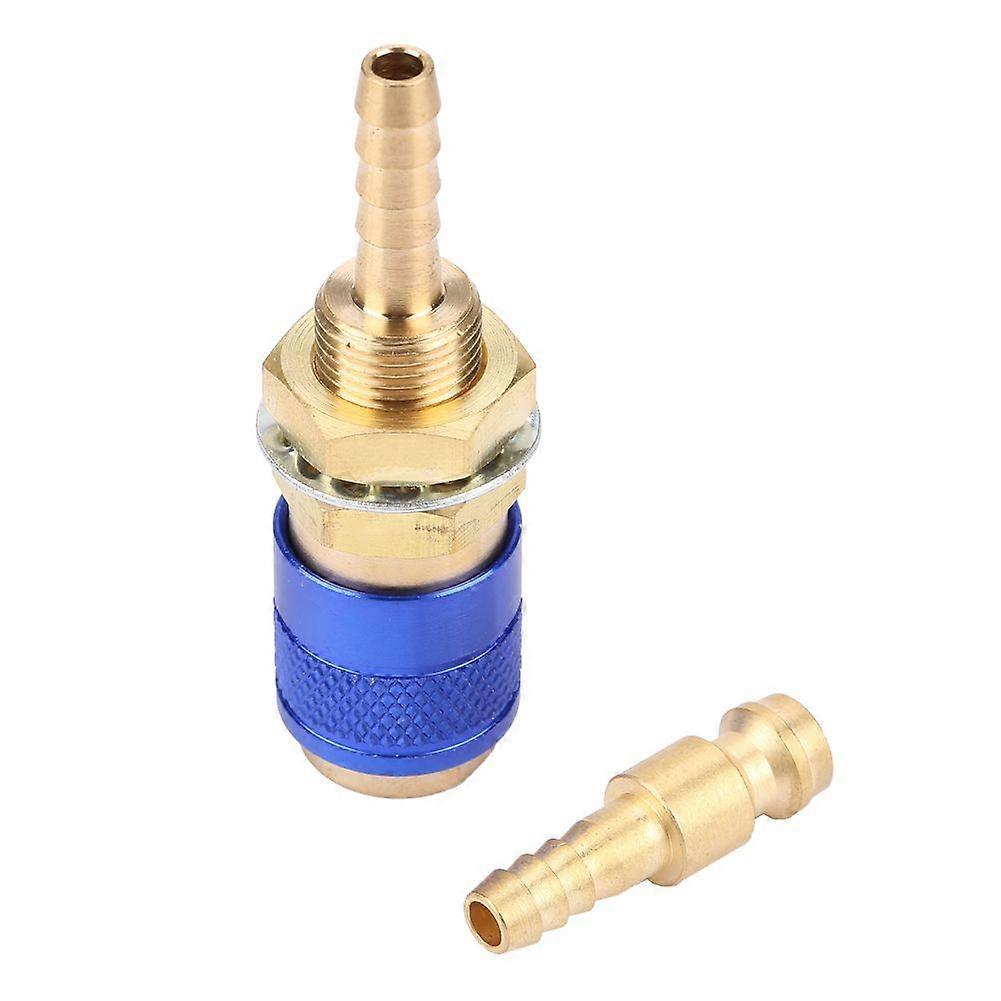 M6 Gas &amp; Water Quick Connector for MIG TIG Welder Torch Fitting For Welding Torch Blue
