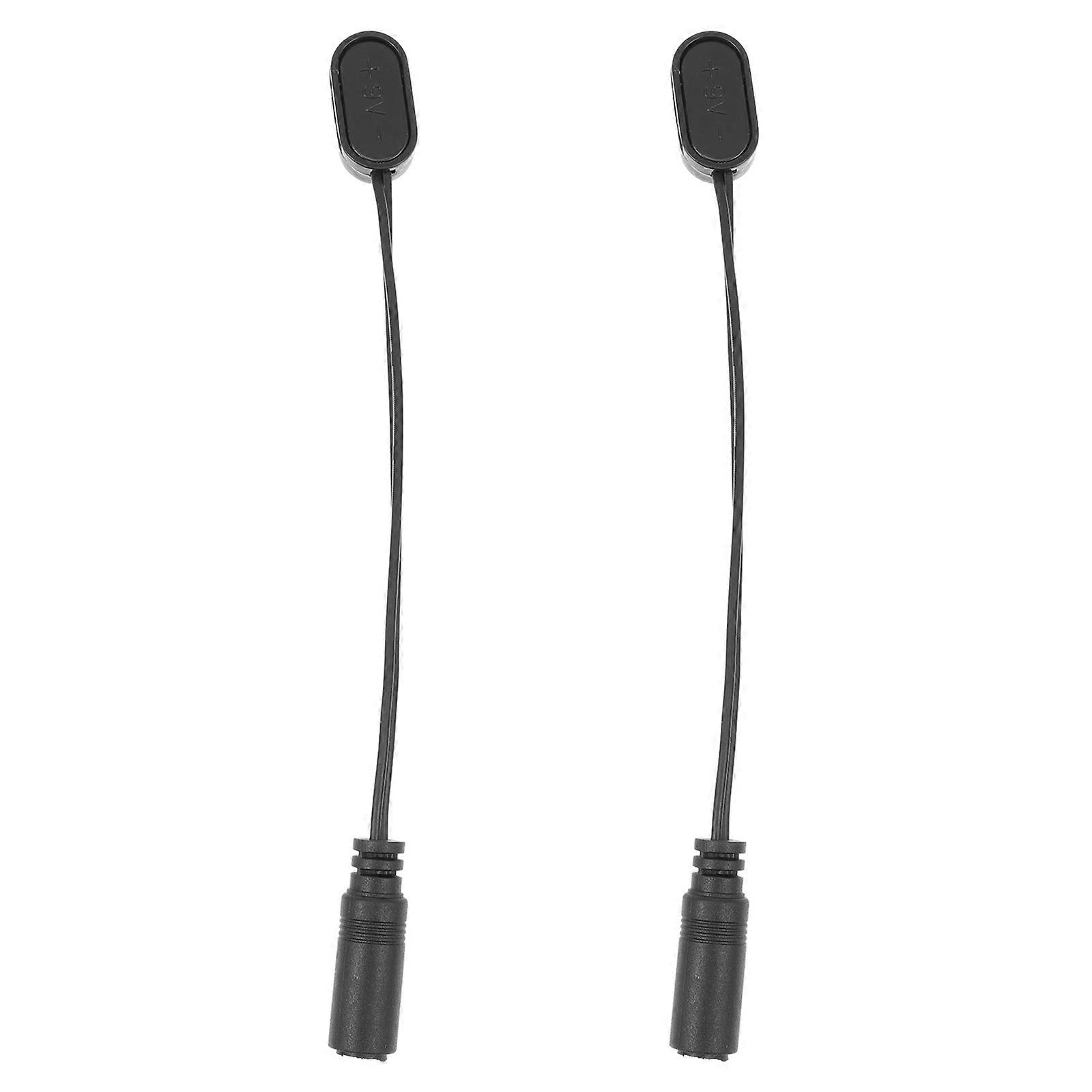 Black Effector Battery Cable for Instrument 2Pcs Practical Connector Wire
