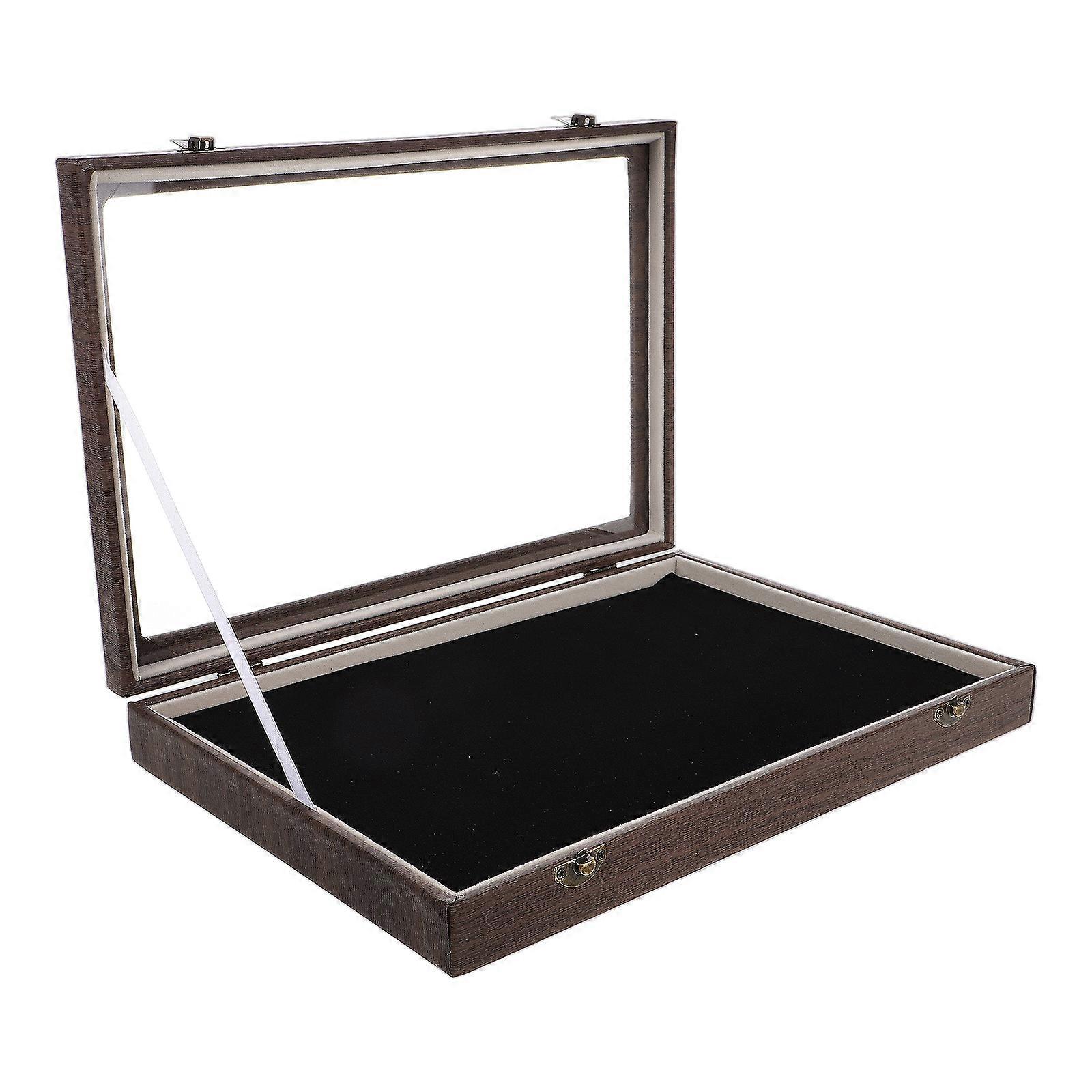 Medal Display Case with Transparent Lid Function for Storage 2Pcs Large Capacity Box