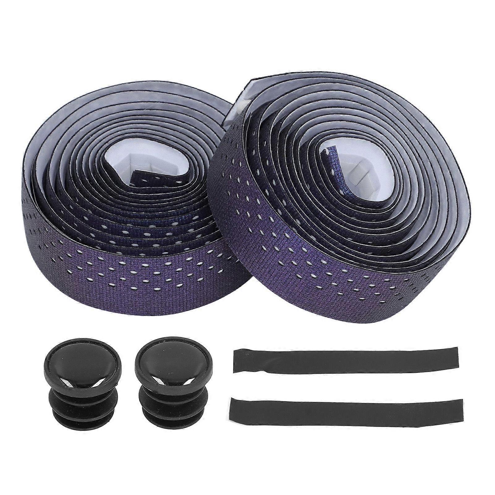 2pcs Road Bike Handlebar Tapes Bike Bar Tape Anti Slip Cycling Handle Wraps for Comfortable Ride Blue