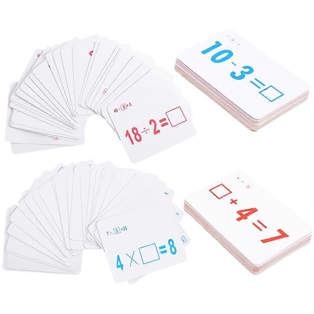 Educational Number Arithmetic for Children with 108Pcs Spanish Number Learning Cards