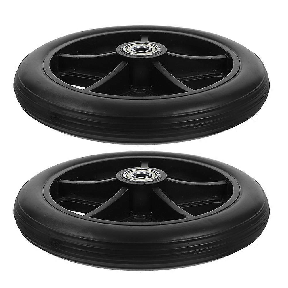 Wheelchair Front Wheel Rubber Replacement Wheelchair Wheel 2Sets for Children