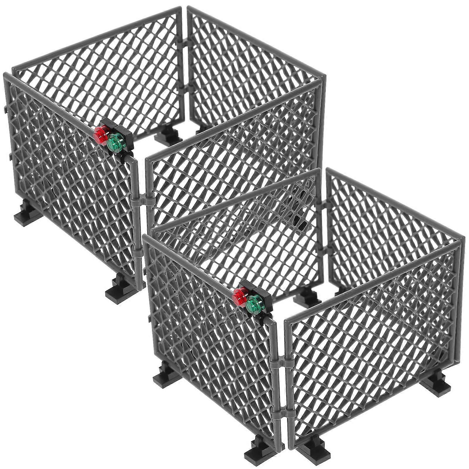 Military Toy Protective Net War Game Scene Accessory 2Sets for Kids Playing