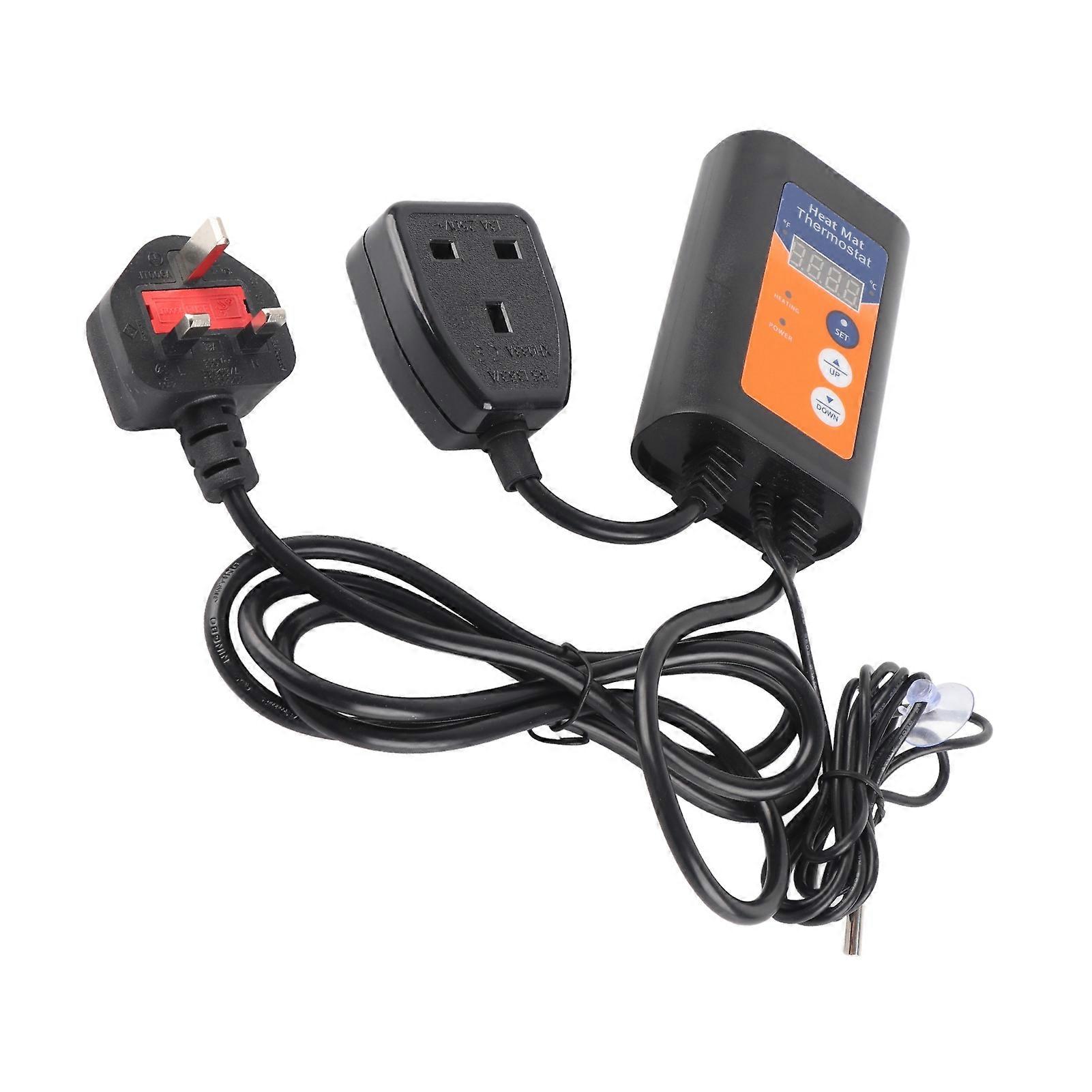 1000W Digital Reptile Temp Controller ABS 12x7.5x4cm UK 230V