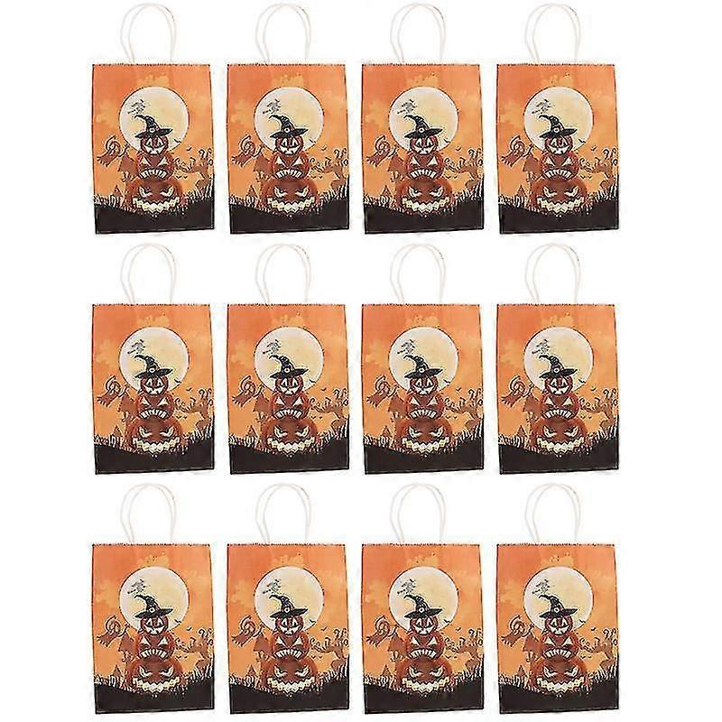 12pcs Halloween Gift Bag For Halloween Decorations