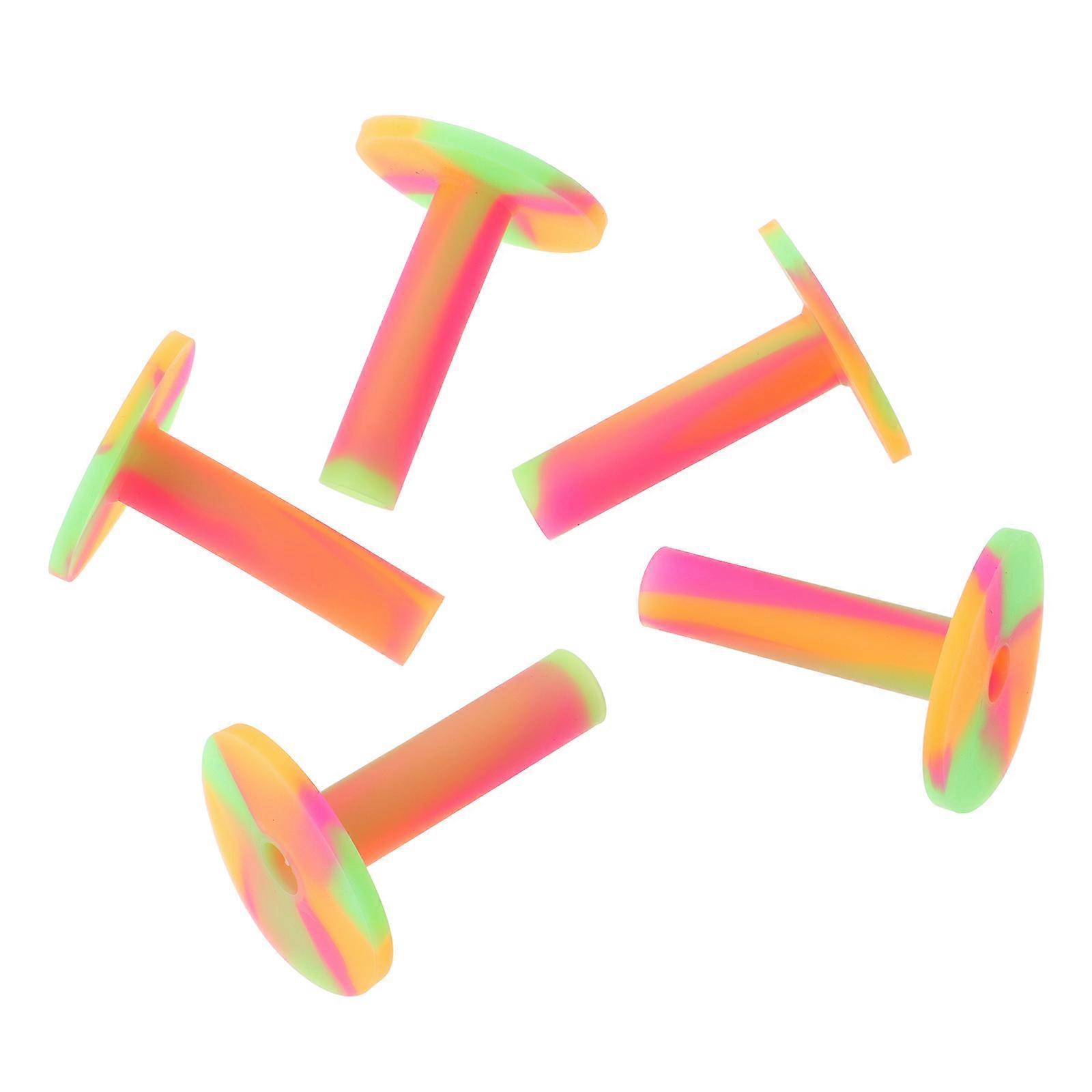 Multi-Color Golf Tees 5Pcs Ideal For Replacement Needs Catering To Golf Enthusiasts Featuring Sleek Construction