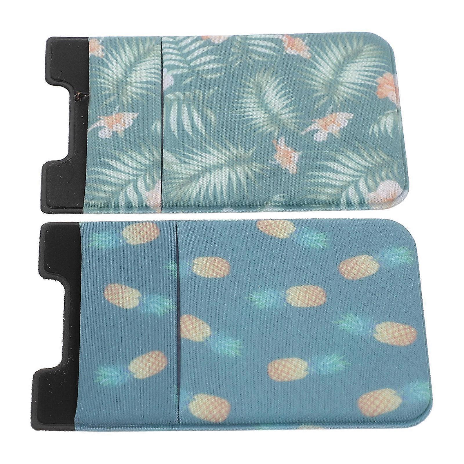 Mobile Phone Back Card Holder Rectangle Shape Convenient Storage 2Pack