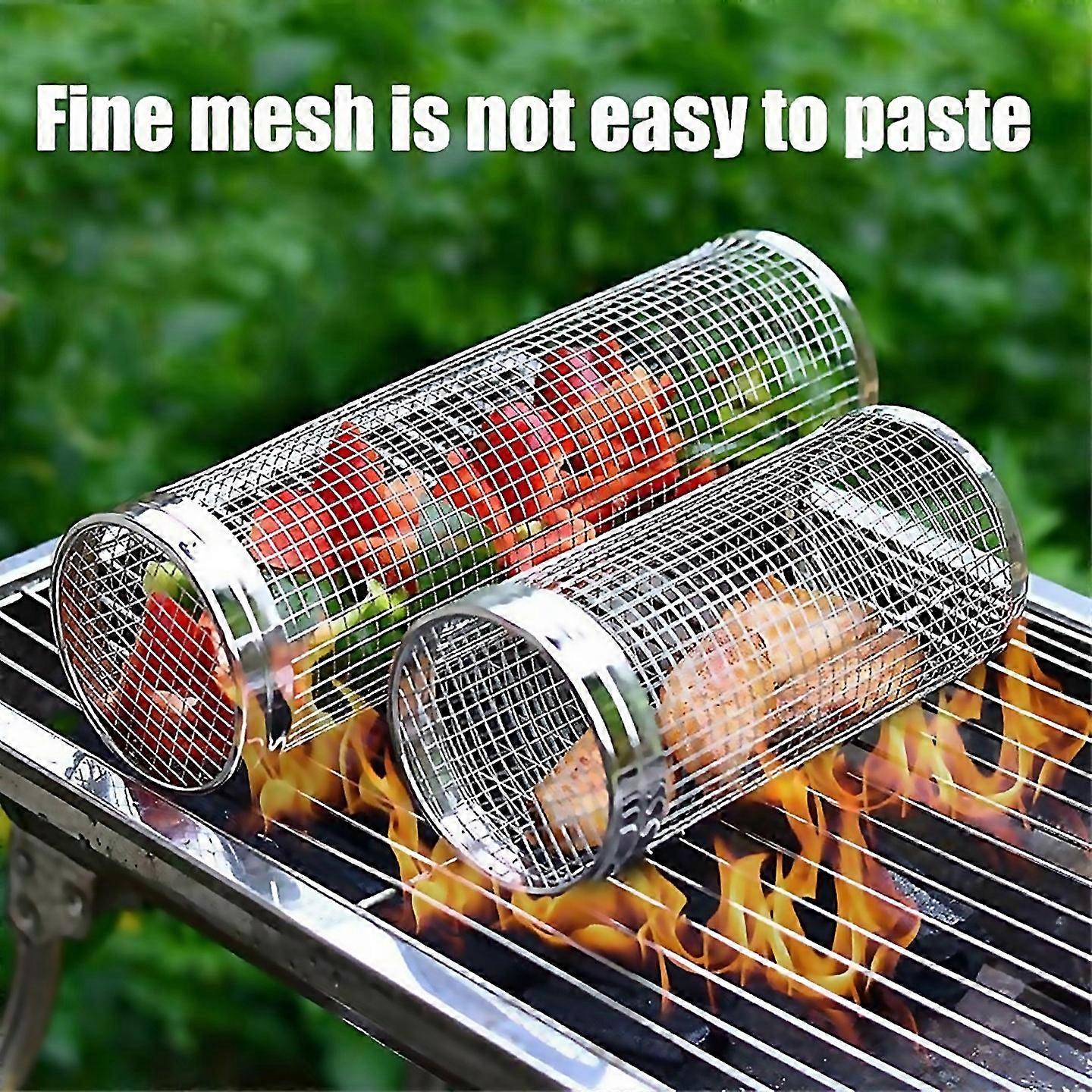 For Rolling Grill Basket Grill Nets For Grill Vegetable Largesmall