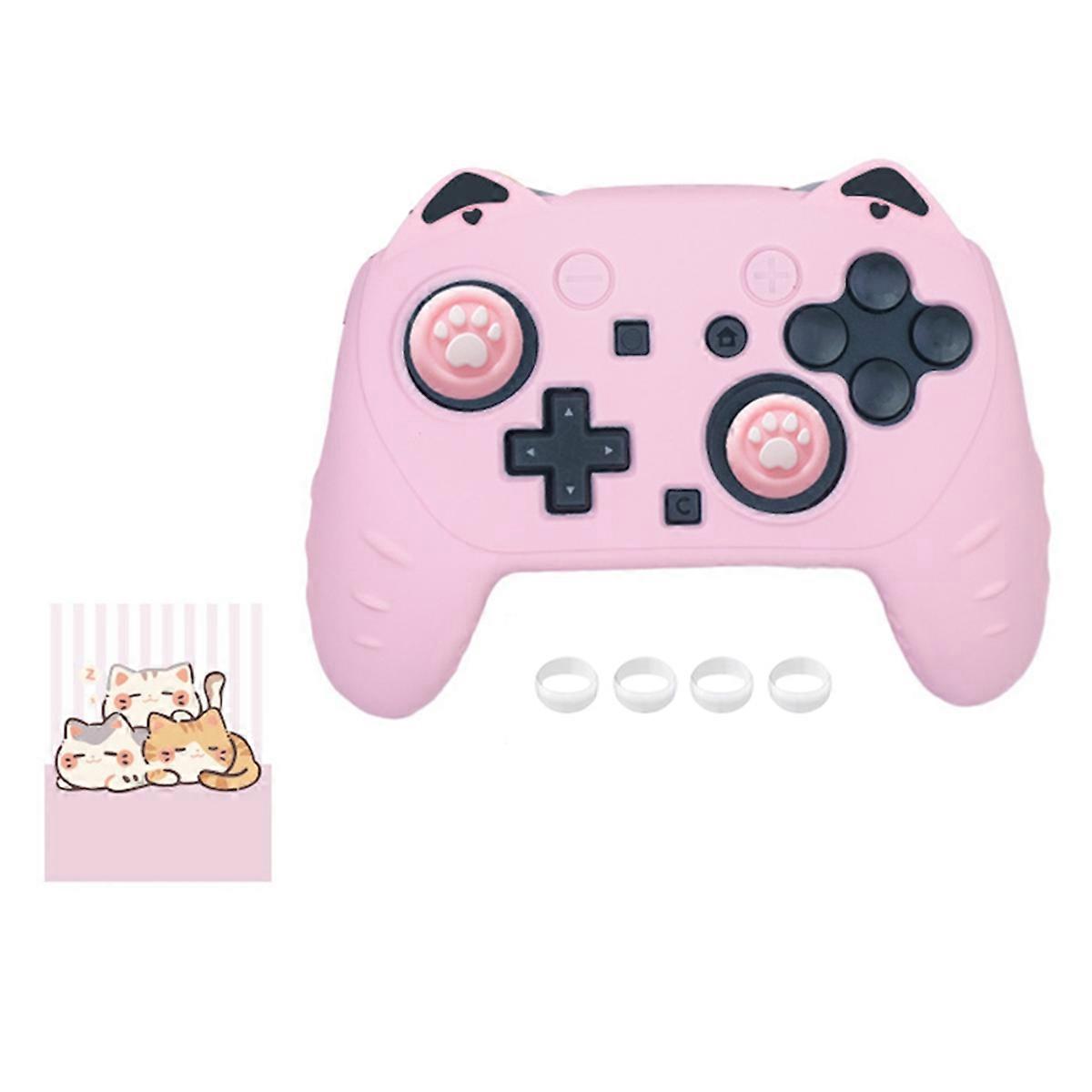 Switch 2 Pro Cat Ear Game Controller Silicone Case Anti-Slip Sweat-Proof Tight Fit Comfortable Game