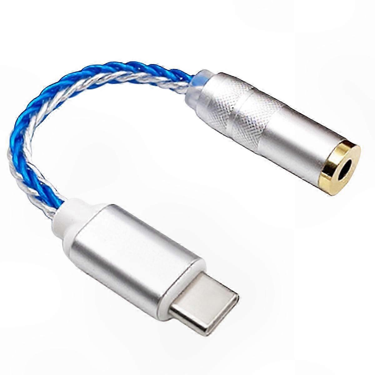 Type-C to 3.5mm Digital o Adapter Portable Hifi USB Headset Decoder Amplifier for Mobile Devices