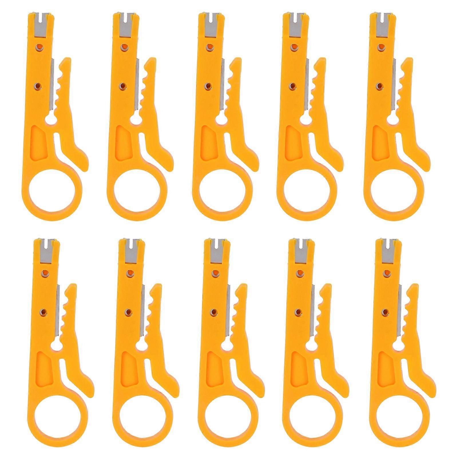 10Pcs Wire Stripper Multi Purpose Mini Cable Crimping Stripping Pliers Tool for Electrician